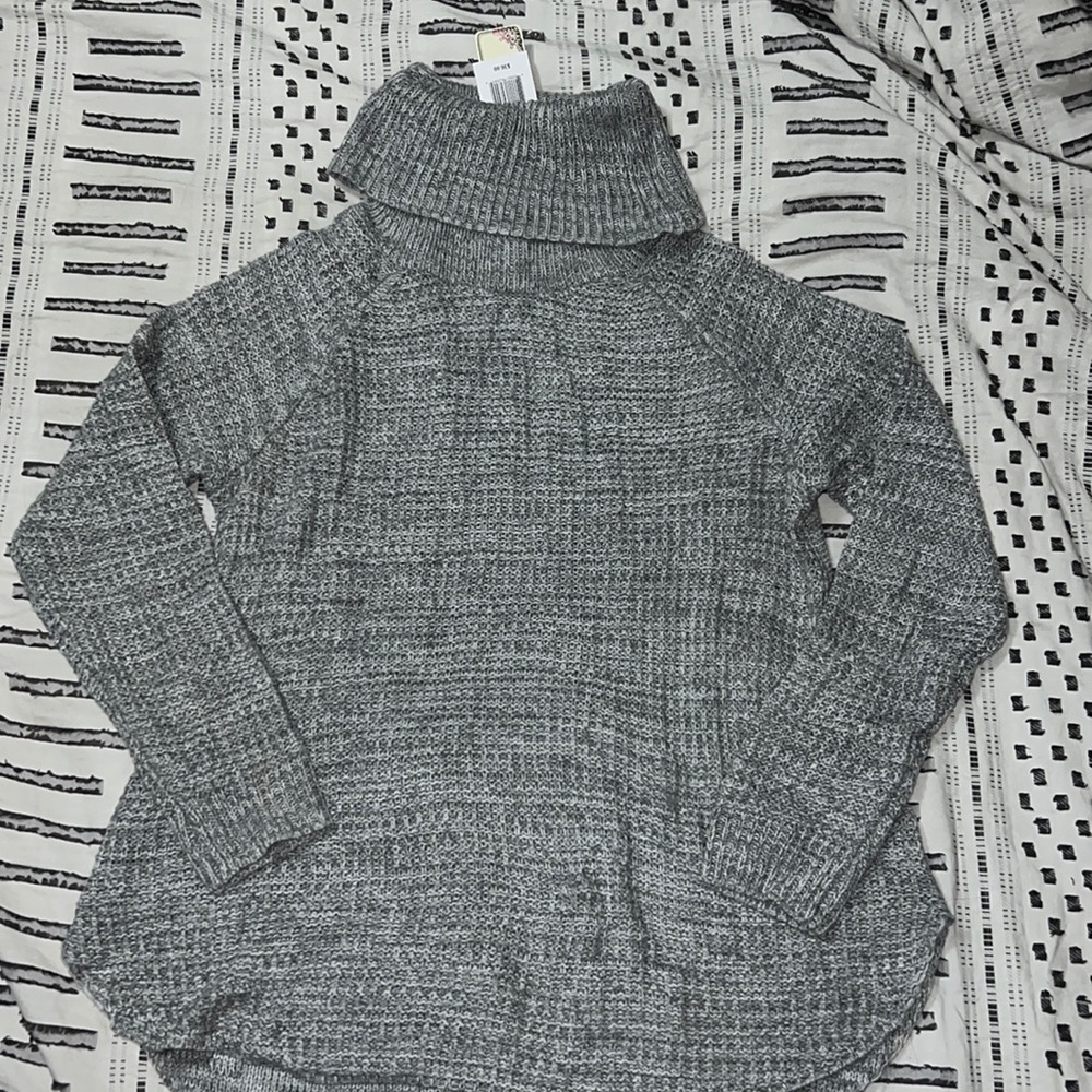 It’s Our Time grey knit sweater